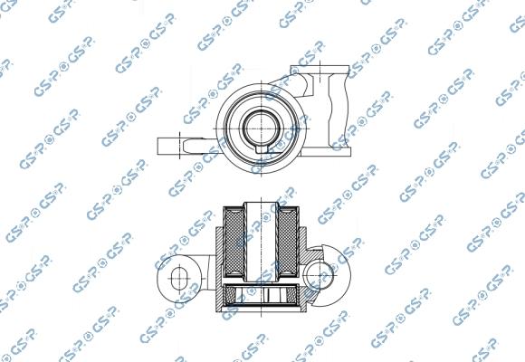 GSP 550171 - Сайлентблок, важіль підвіски колеса autozip.com.ua