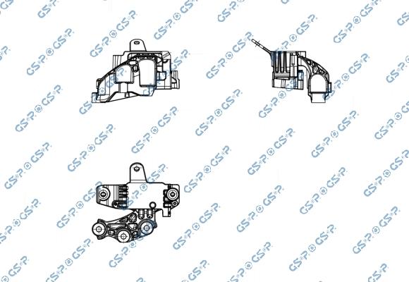 GSP 539094 - Подушка, підвіска двигуна autozip.com.ua