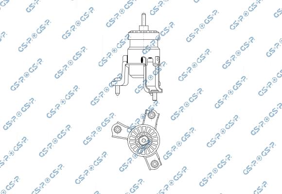 GSP 539860 - Подушка, підвіска двигуна autozip.com.ua