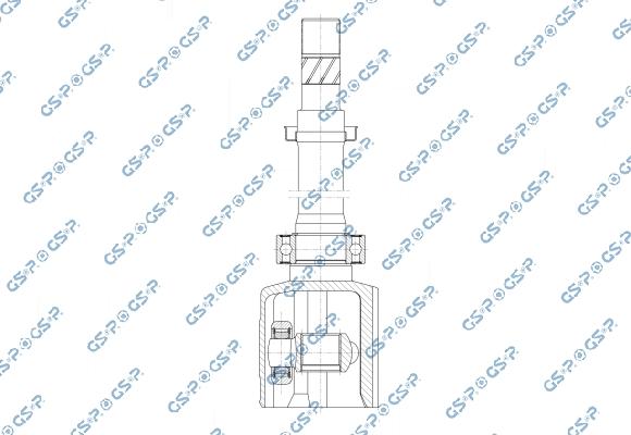GSP 650138 - Шарнір, ШРУС, приводний вал autozip.com.ua