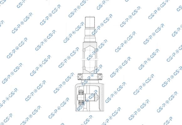 GSP 602714 - Шарнір, ШРУС, приводний вал autozip.com.ua