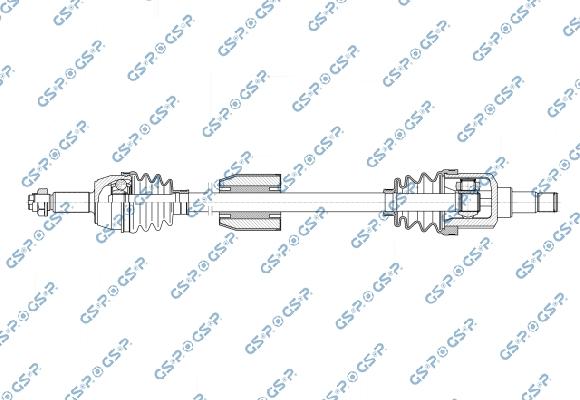 GSP 299044 - Приводний вал autozip.com.ua