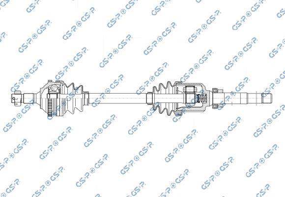 GSP 245075 - Приводний вал autozip.com.ua