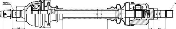 GSP 245160 - Приводний вал autozip.com.ua