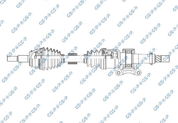 GSP 256893 - Приводний вал autozip.com.ua