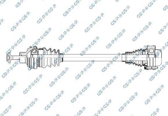 GSP 256844 - Приводний вал autozip.com.ua