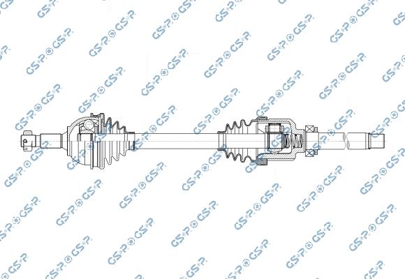 GSP 256859 - Приводний вал autozip.com.ua
