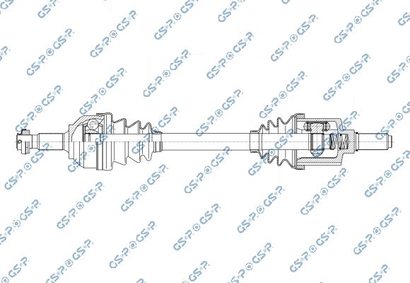 GSP 256768 - Приводний вал autozip.com.ua