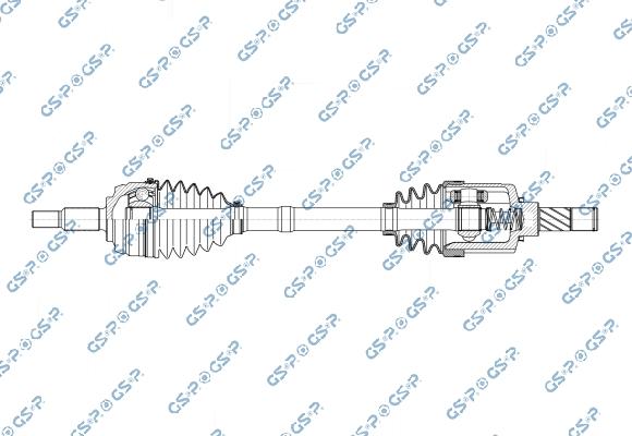 GSP 250464OL - Приводний вал autozip.com.ua