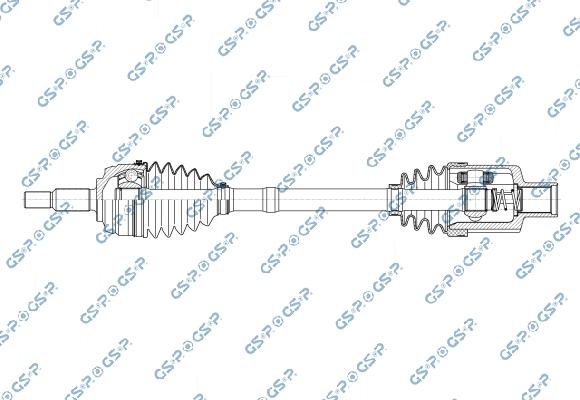 GSP 250463OL - Приводний вал autozip.com.ua