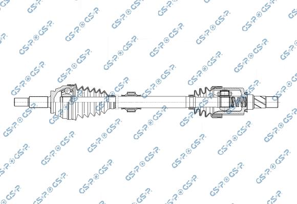 GSP 257389 - Приводний вал autozip.com.ua