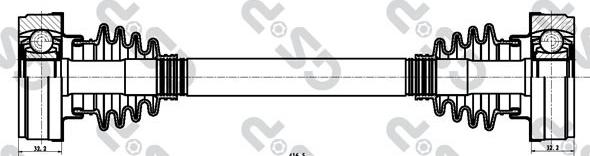 GSP 261031 - Приводний вал autozip.com.ua