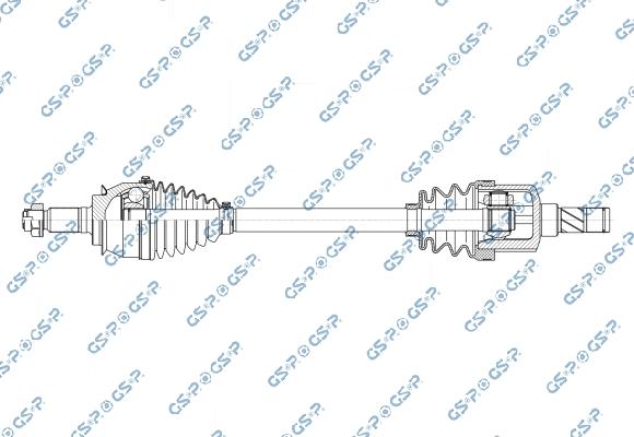 GSP 205041OL - Приводний вал autozip.com.ua