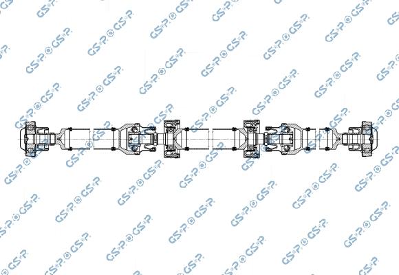 GSP PS901729 - Карданний вал, головна передача autozip.com.ua