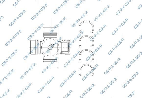 GSP UJ900093 - Шарнір, поздовжній вал autozip.com.ua