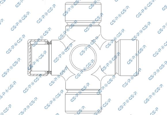 GSP UJ900145 - Шарнір, поздовжній вал autozip.com.ua