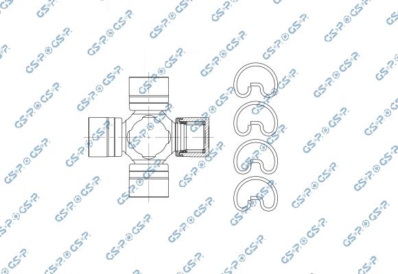 GSP UJ900227 - Шарнір, поздовжній вал autozip.com.ua