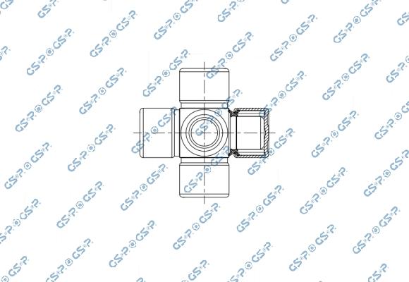 GSP UJ900272 - Шарнір, поздовжній вал autozip.com.ua