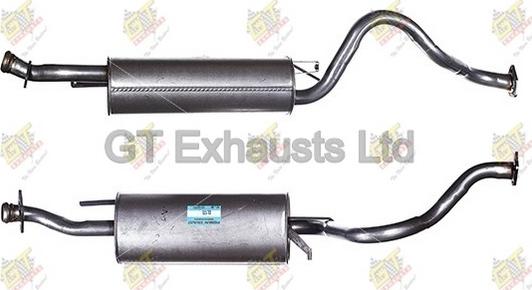 GT Exhausts GCL175 - Середній глушник вихлопних газів autozip.com.ua