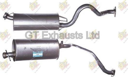 GT Exhausts GCL177 - Середній глушник вихлопних газів autozip.com.ua