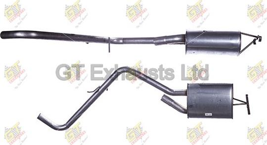 GT Exhausts GCN381 - Глушник вихлопних газів кінцевий autozip.com.ua