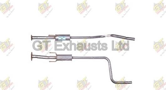 GT Exhausts GDW020 - Середній глушник вихлопних газів autozip.com.ua