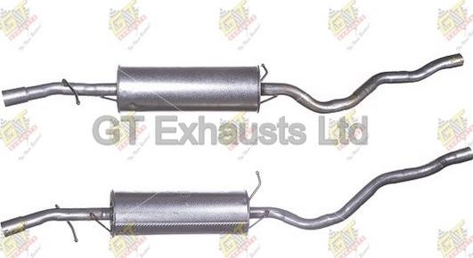 GT Exhausts GFE550 - Середній глушник вихлопних газів autozip.com.ua