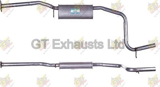 GT Exhausts GFE630 - Середній глушник вихлопних газів autozip.com.ua