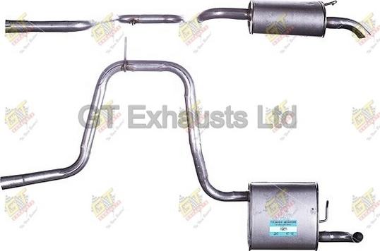 GT Exhausts GFE631 - Глушник вихлопних газів кінцевий autozip.com.ua