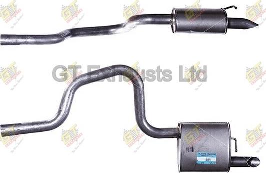 GT Exhausts GFE845 - Глушник вихлопних газів кінцевий autozip.com.ua