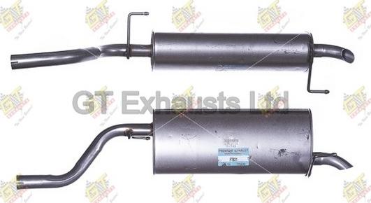 GT Exhausts GFT831 - Глушник вихлопних газів кінцевий autozip.com.ua