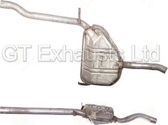 GT Exhausts GFT273 - Середній глушник вихлопних газів autozip.com.ua