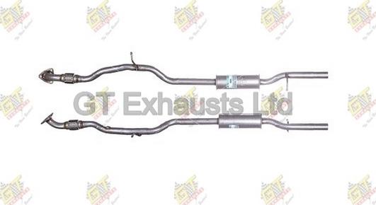 GT Exhausts GGM437 - Середній глушник вихлопних газів autozip.com.ua