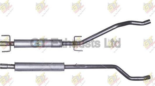 GT Exhausts GGM595 - Середній глушник вихлопних газів autozip.com.ua