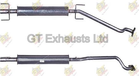 GT Exhausts GGM324 - Середній глушник вихлопних газів autozip.com.ua