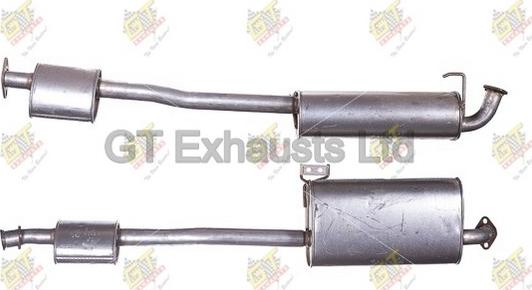 GT Exhausts GGM273 - Середній глушник вихлопних газів autozip.com.ua