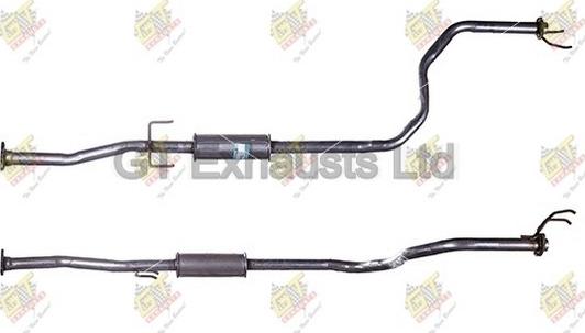 GT Exhausts GHA248 - Середній глушник вихлопних газів autozip.com.ua