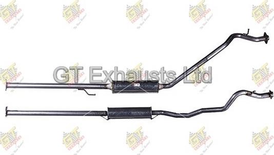 GT Exhausts GHA284 - Середній глушник вихлопних газів autozip.com.ua