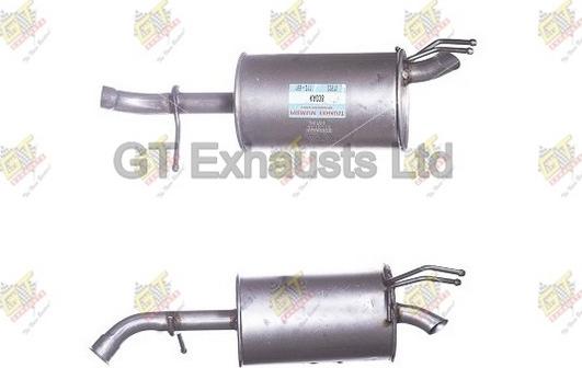 GT Exhausts GKA038 - Глушник вихлопних газів кінцевий autozip.com.ua