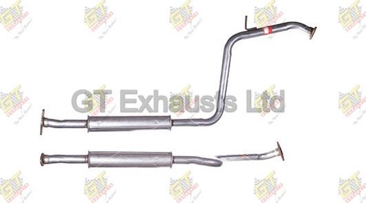 GT Exhausts GMA183 - Середній глушник вихлопних газів autozip.com.ua