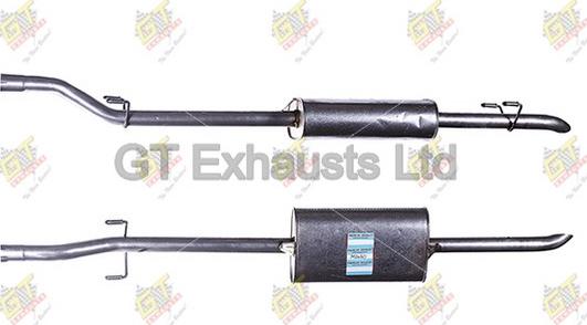 GT Exhausts GMZ430 - Середній глушник вихлопних газів autozip.com.ua