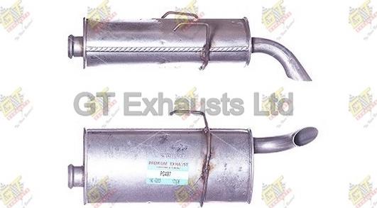 GT Exhausts GPG497 - Глушник вихлопних газів кінцевий autozip.com.ua