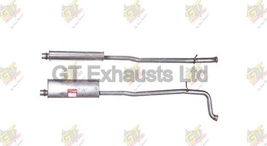 GT Exhausts GPG524 - Середній глушник вихлопних газів autozip.com.ua