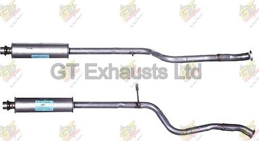 GT Exhausts GPG221 - Середній глушник вихлопних газів autozip.com.ua