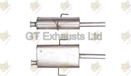 GT Exhausts GRN704 - Середній глушник вихлопних газів autozip.com.ua