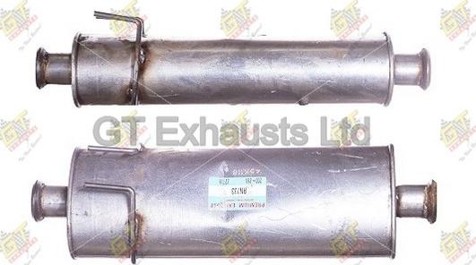 GT Exhausts GRN733 - Середній глушник вихлопних газів autozip.com.ua