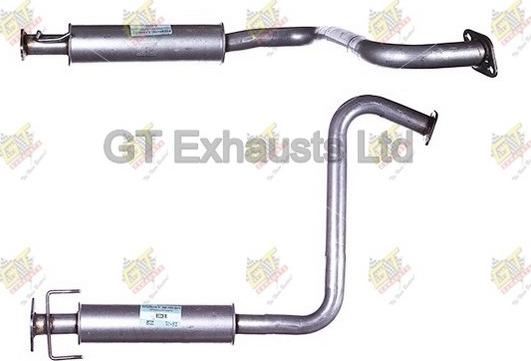 GT Exhausts GRR339 - Середній глушник вихлопних газів autozip.com.ua