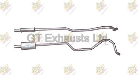 GT Exhausts GSB129 - Середній глушник вихлопних газів autozip.com.ua