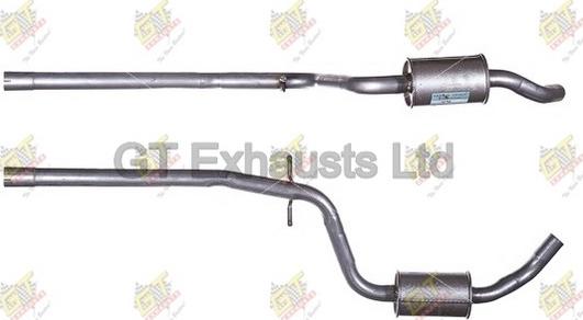 GT Exhausts GSE156 - Середній глушник вихлопних газів autozip.com.ua