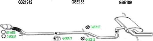 GT Exhausts GSE188 - Труба вихлопного газу autozip.com.ua